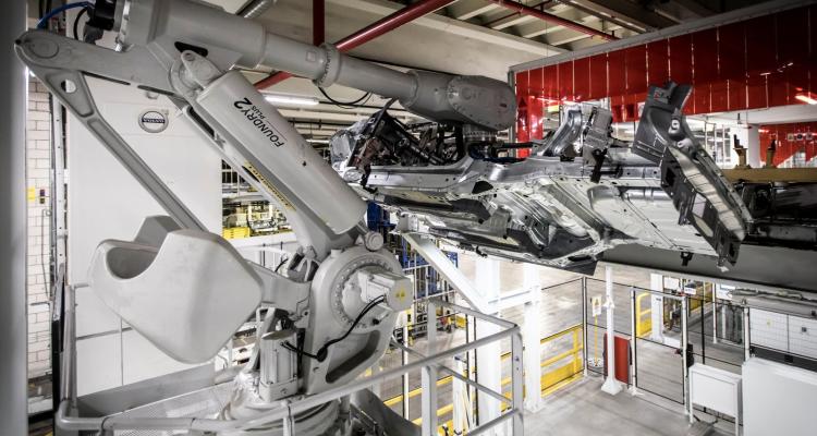 Pre-production of the new Volvo XC40 in the manufacturing plant in Ghent