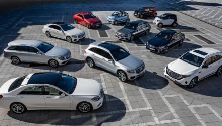 Daimler elektrifizierte Fahrzeuge Elektro Hybrid
