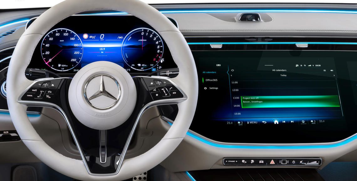 Neue Mercedes E-Klasse (Bildschirme)