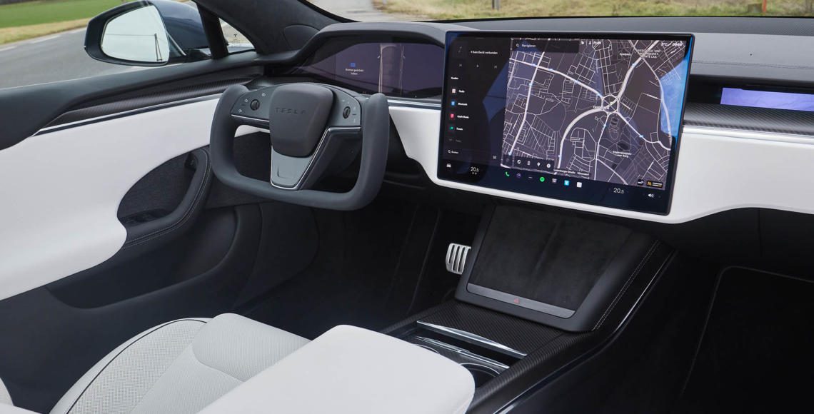 Test Tesla Model S Plaid (Cockpit)